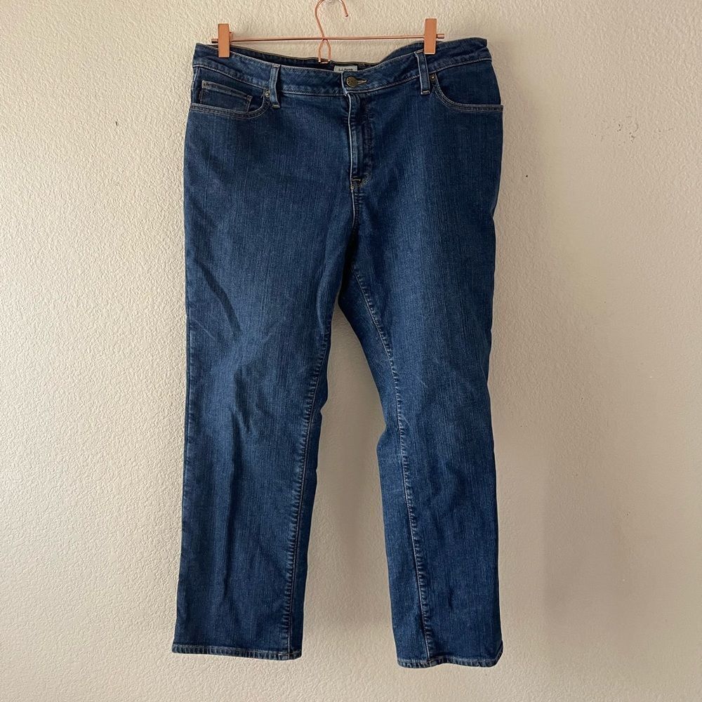 LL bean favorite fit flannel lined jeans